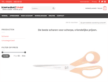 Tablet Screenshot of kleermakersschaar.nl